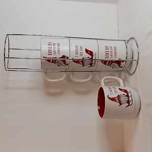 Peppermint & Pine Stackable Knome Espresso Coffee Cups Set Of 4